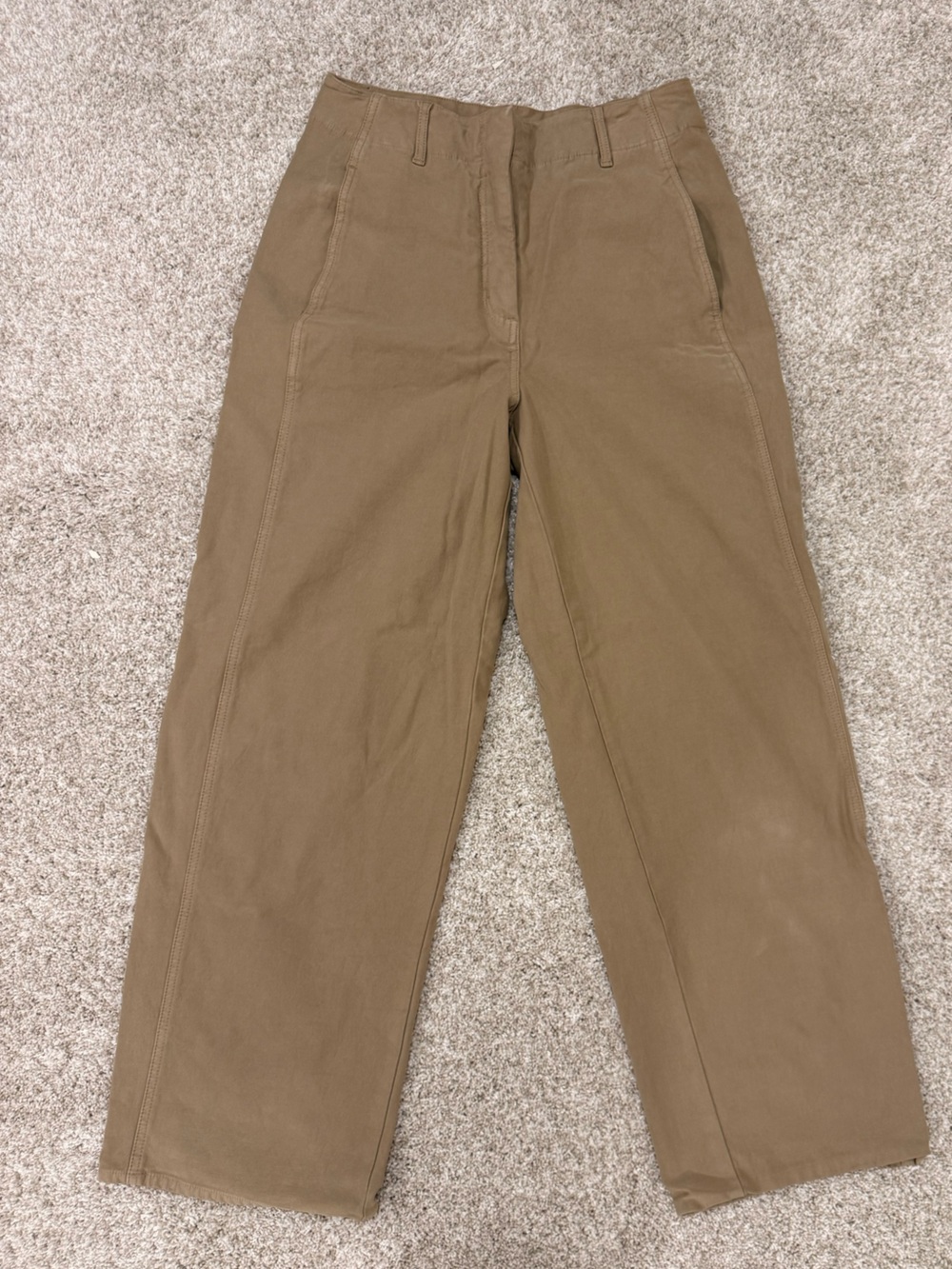 Wilfred Wide-Leg Cotton Pants in Brown